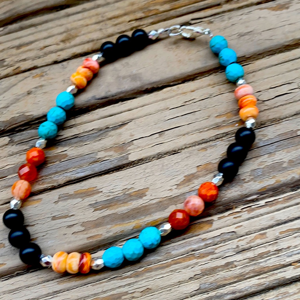 Anklet Beautifully Handcrafted With Semiprecious Stones